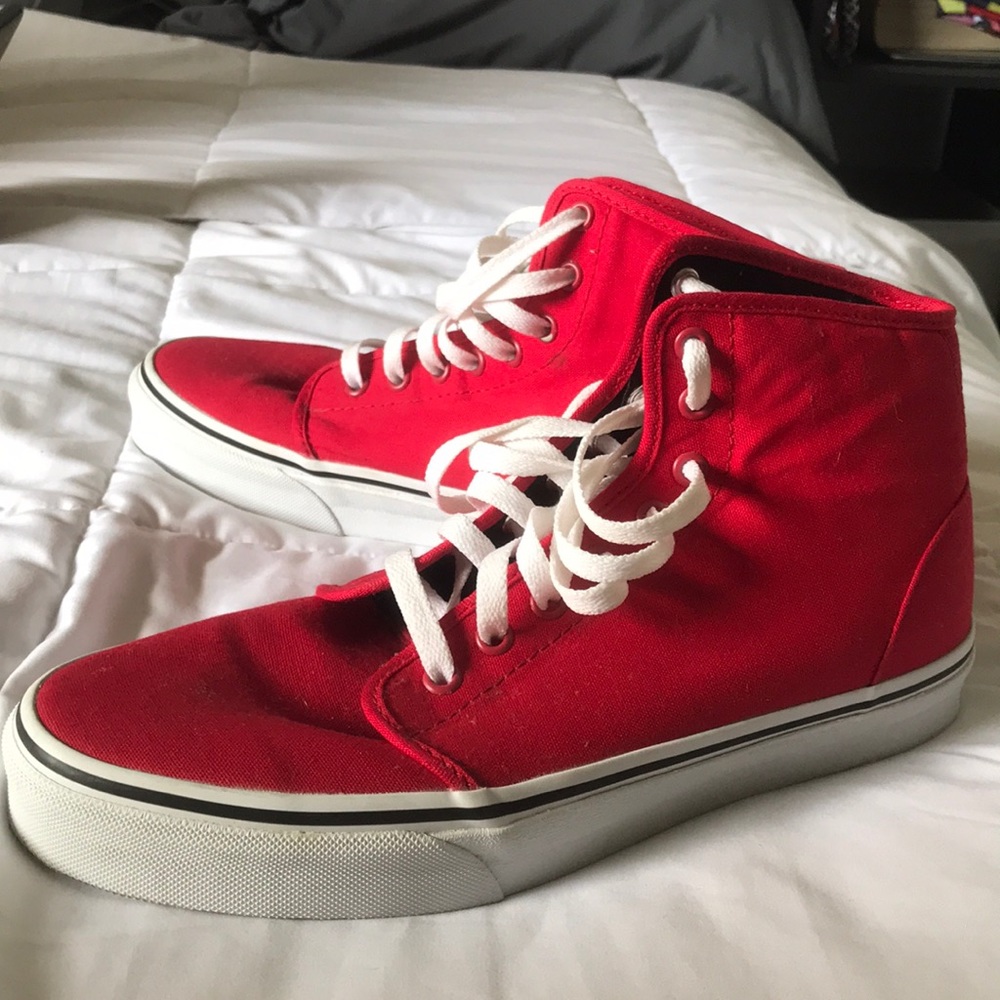 red vans high top